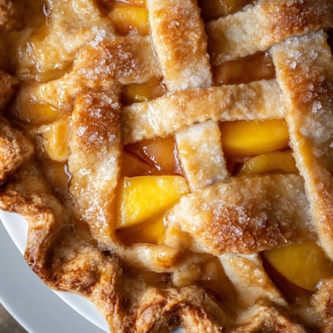 Classic summer peach dessert