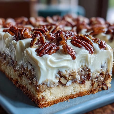 Freshly baked Butter Pecan Tres Leches Cake soaked in a rich milk blend, topped with golden pecans and fluffy whipped cream.