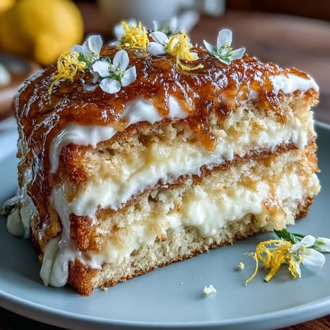 Spring Naked Cake Lemon Curd