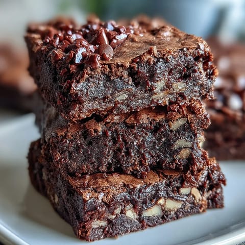 Soft, rich brownie cookies loaded with chocolate chips, served on a rustic wooden tray for dessert.