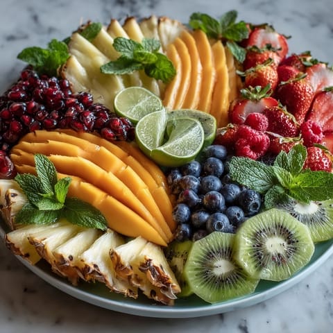 Tropical Mango Pineapple Display