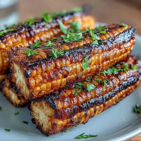 Delicious grilled corn ribs, brushed with vibrant chili lime butter and cilantro.