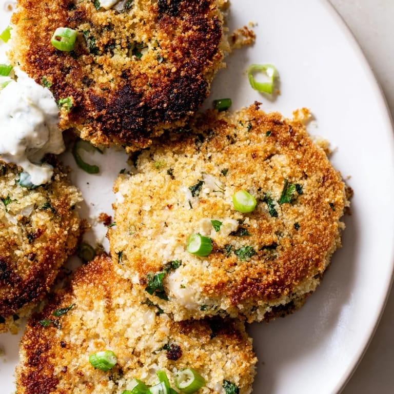 Mouthwatering image of fresh crab cakes, featuring perfectly formed patties ready to enjoy.