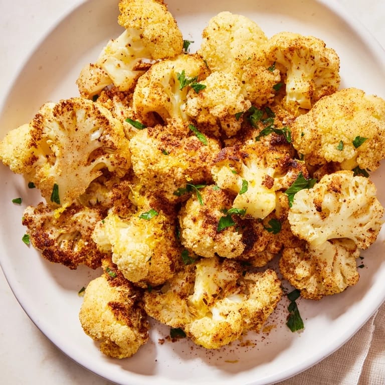 Perfectly roasted cauliflower florets, seasoned with smoky paprika, are crisp and delicious alongside any meal.