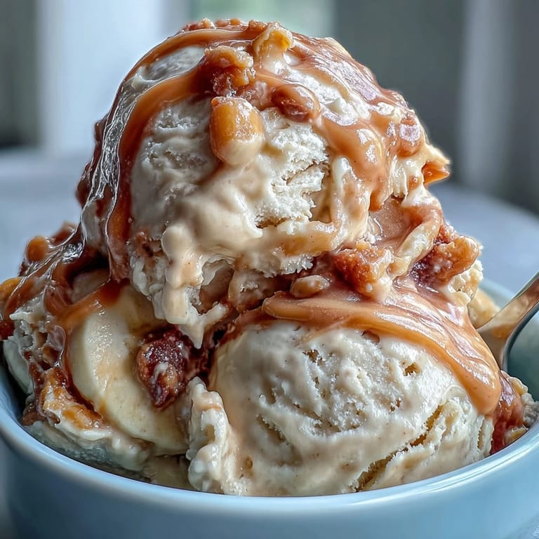 A delicious scoop of 4-ingredient peanut butter banana ice cream, naturally dairy-free.