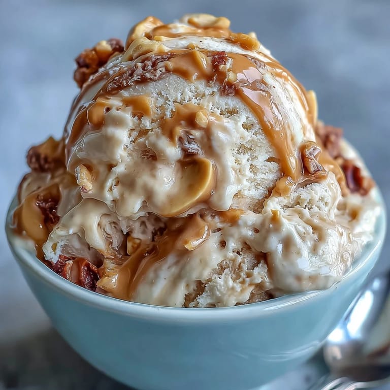 Savor this easy 4-ingredient peanut butter banana ice cream, perfectly frozen.