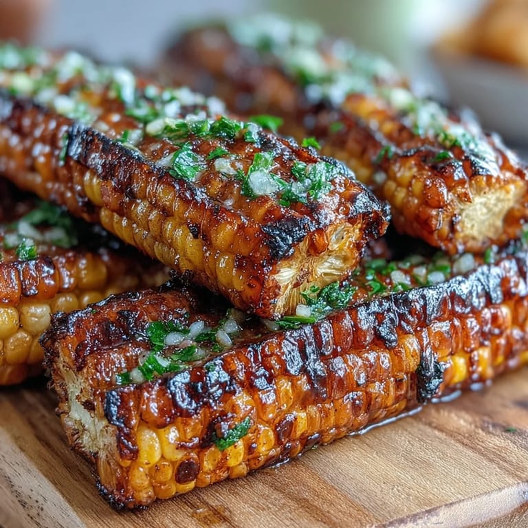 Appetizing grilled corn ribs, perfectly charred and ready to serve with lime.